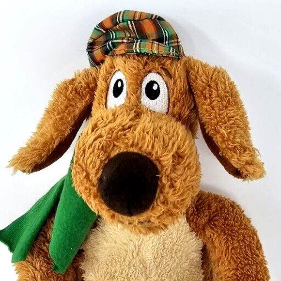 Go Dog Go Dr. Seuss Organge Green Plaid Hat Stuffed Animal  Kohl's Cares 16in - Picture 2 of 7
